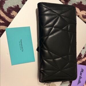 Tiffany & Co. Black Quilted Women's Wallet
